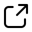 A square with an arrow pointing diagonally upward and to the right, commonly used as an icon for opening a link or sharing content in a new window or tab.